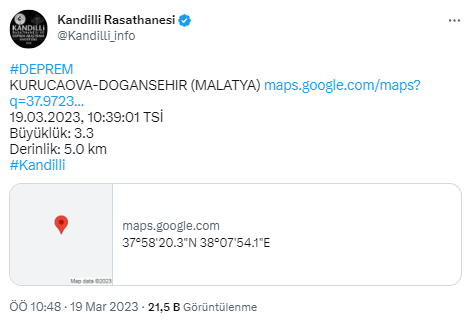 Malatya'da peş peşe deprem oldu! Çevre iller de hissetti, AFAD ve Kandilli Rasathanesi'nden açıklama - Resim: 1