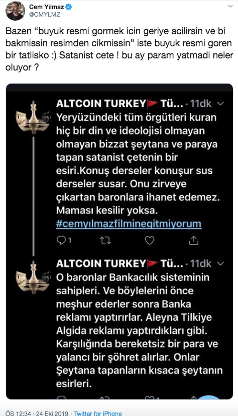 Cem Yılmaz 'satanist çetenin eserisin' yorumunu es geçmedi cevabı olay oldu - Resim: 2