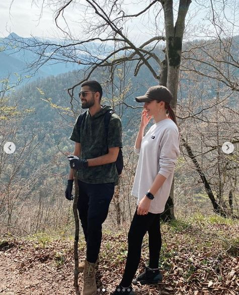 İran'da mahsur kalan İlayda Akdoğan sevgilisi Roham Kabir'i tıraş etti! - Resim: 3