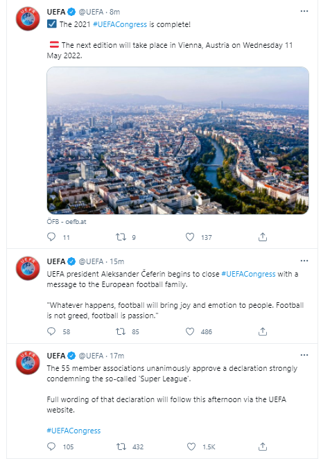 UEFA: 55 üye ülke Süper Lig'i şiddetle kınayan bir bildiri imzaladı - Resim: 0