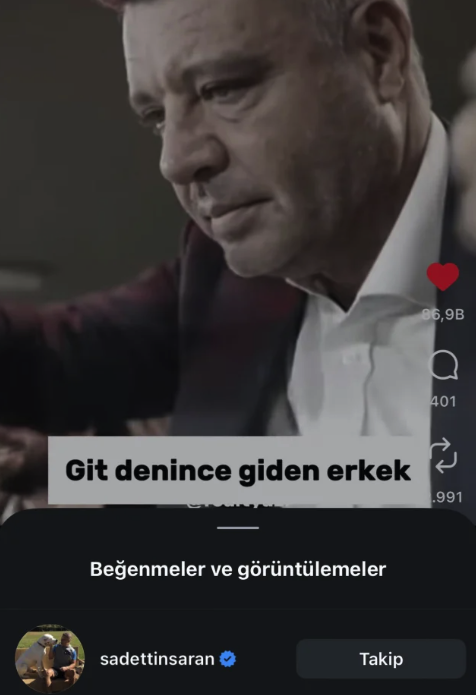 Sadettin Saran'ın beğendiği paylaşım olay oldu - Resim: 0