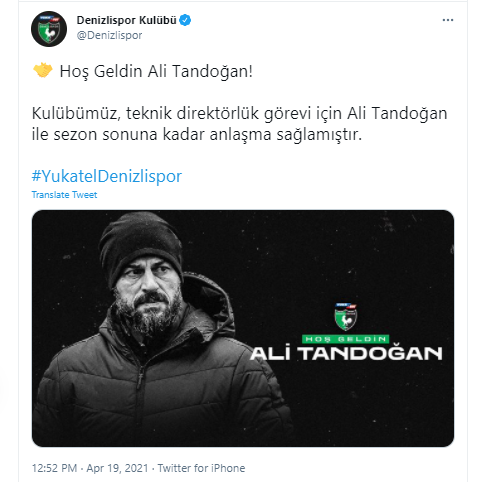 Denizlispor'da Ali Tandoğan dönemi - Resim: 0