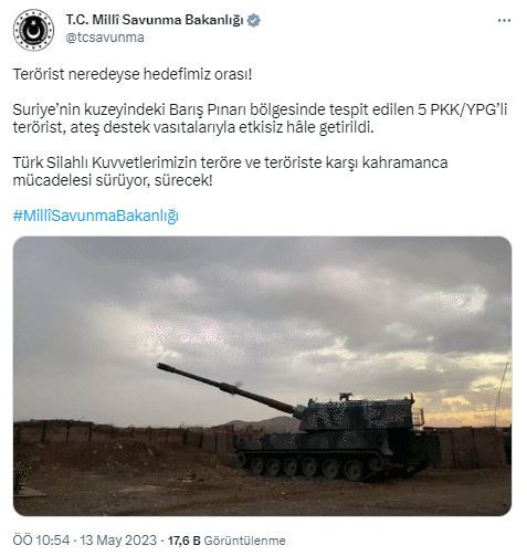 Milli Savunma Bakanlığı duyurdu! Suriye'de teröristler etkisiz hale getirildi - Resim: 0