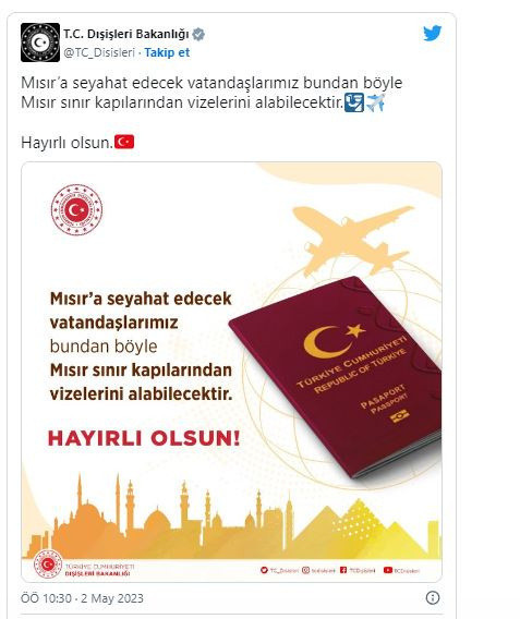 Dışişleri Bakanlığı duyurdu! Mısır'a seyahatlerde 'kapıda vize' dönemi - Resim: 0