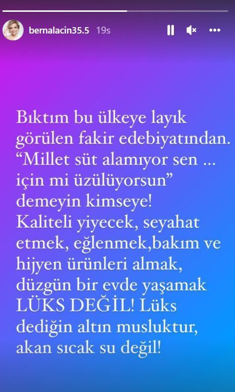 Berna Laçin'den Instagram'ı sallayan 'ekonomi' isyanı: Bıktım fakir edebiyatından! - Resim: 2