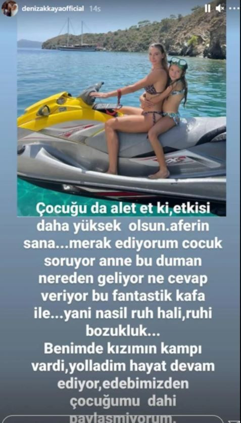 Deniz Akkaya Bodrum yangınında jet ski keyfi yapan Şeyma Subaşı'ya köpürdü - Resim: 4