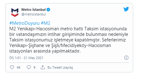 Taksim Metro İstasyonu'nda intihar girişimi! Metro İstanbul: Seferler durduruldu - Resim: 1