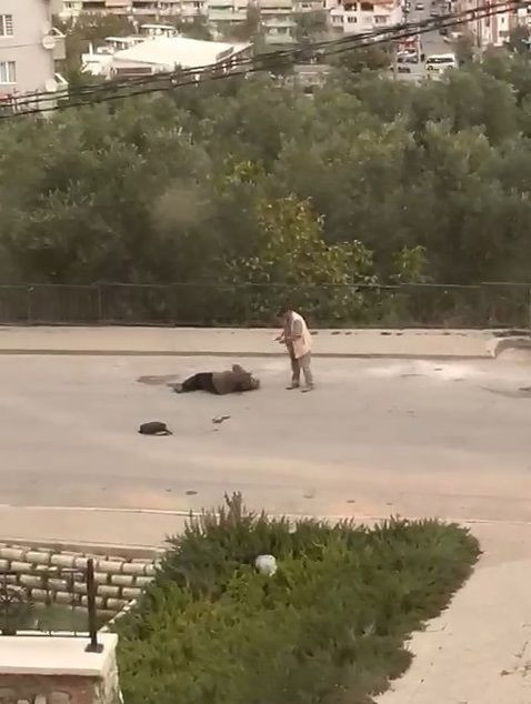 Bursa'da eşini sokakta vurup ağır yaraladı silah tutukluk yapınca kaçtı o anlar kamerada - Resim: 2