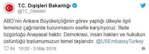 Dışişleri Bakanlığı'ndan ABD'ye sert tepki - Resim: 0