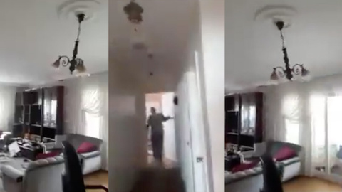 6.1 büyüklüğündeki Balıkesir depreminin en çarpıcı videosu! Baba tekrar geliyor