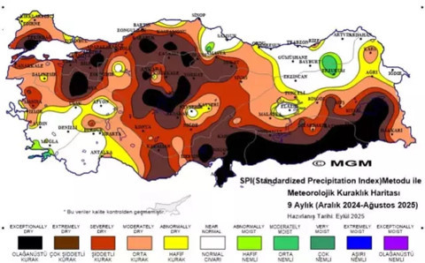 Türkiye'de yaşanan kuraklık dehşete düşürüyor! İşte korkutan harita... - Resim: 3