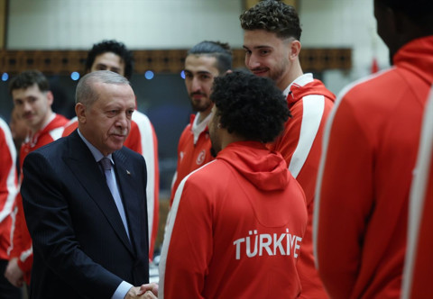 Cumhurbaşkanı Erdoğan, A Milli Erkek Basketbol Takımı'nı kabul etti - Resim: 9
