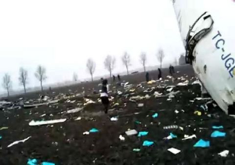 Düşen THY uçağından dehşet verici görüntüler! - Resim: 3