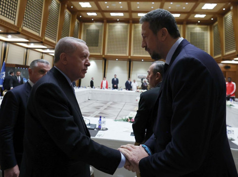 Cumhurbaşkanı Erdoğan, A Milli Erkek Basketbol Takımı'nı kabul etti - Resim: 7