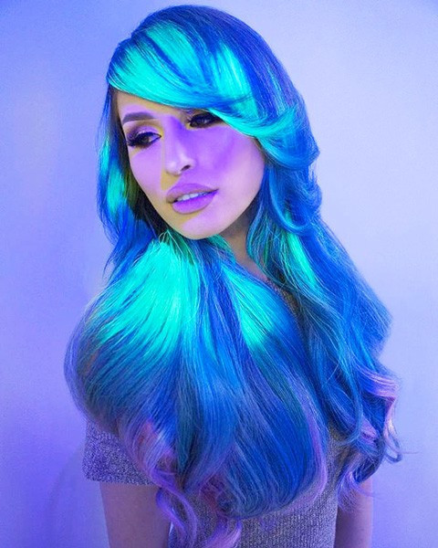 Bir acayip moda akımı fosforlu saçlar cesaret ister! - Resim: 4
