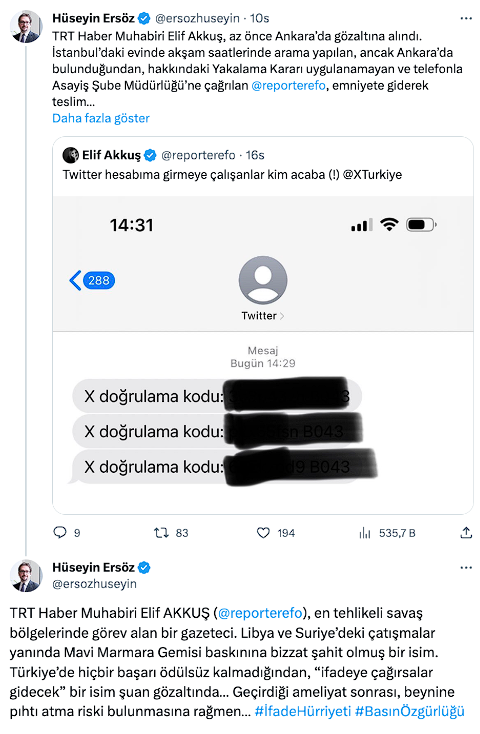 TRT Haber muhabiri Elif Akkuş gözaltına alındı - Resim: 0