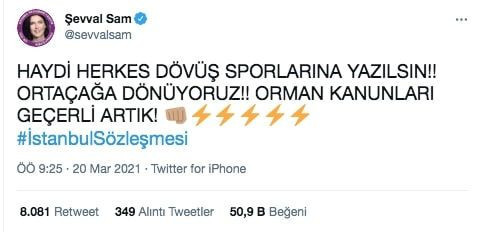 Şevval Sam'dan İstanbul Sözleşmesi'nin feshine büyük tepki bakın ünlüler ne yazdı - Resim: 2
