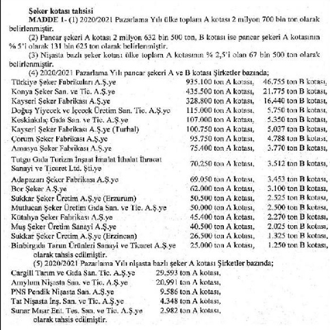 Pancar şekeri kotası 2.7 milyon ton olarak belirlendi - Resim: 0