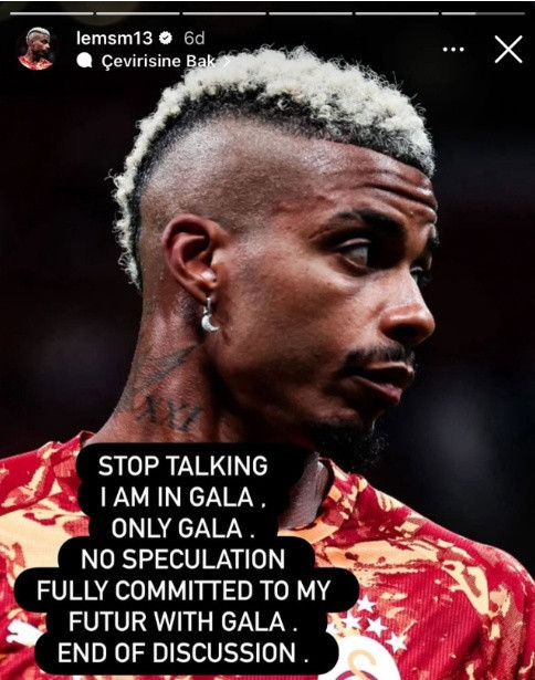 Ayrılık iddiaları gündemi sallamıştı! "Konuşmayı bırakın, Galatasaray'dayım..." - Resim: 0