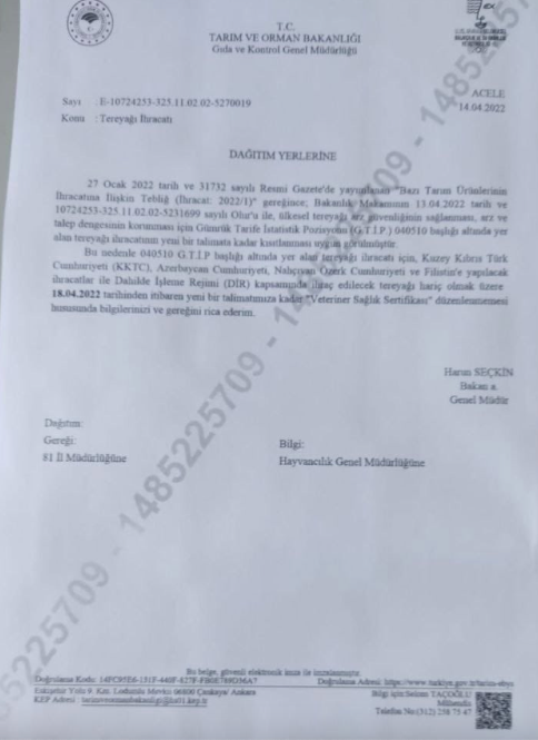 Süt ürünlerindeki sıkıntı için Tarım Bakanlığı'ndan flaş karar! Fiyatı uçmuştu ihracatı yasaklandı - Resim: 0