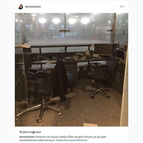 Ünlüler Atatürk Havalimanı'ndaki patlamanın ardından neler paylaştı? - Resim: 1