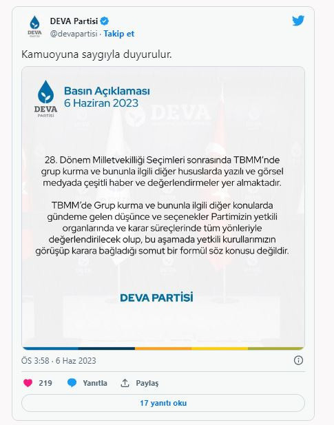 DEVA Partisi ile Gelecek Partisi birleşiyor mu? İlk açıklama geldi - Resim: 0