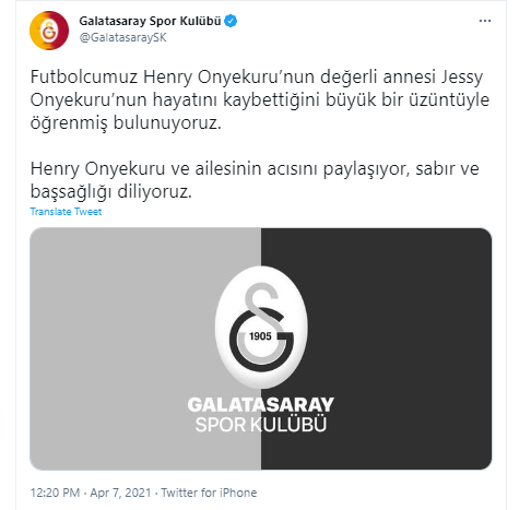 Galatasaray'da Henry Onyekuru'nun annesi vefat etti - Resim: 0