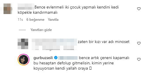 Oyuncu Aslıhan Gürbüz'den "Evlenip iki çocuk yapmalısın" diyen takipçisine sert tepki - Resim: 1