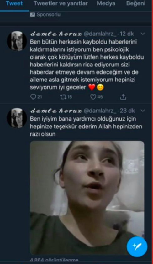 Damla Horoz bulundu mu son haberi geldi videosu olay oldu - Resim: 2