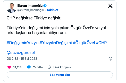 Özgür Özel CHP liderliğine adayım dedi ilk destek Ekrem İmamoğlu'ndan geldi - Resim: 0
