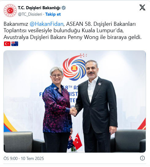 Dışişleri Bakanı Fidan, mevkidaşı Wong görüştü - Resim: 0