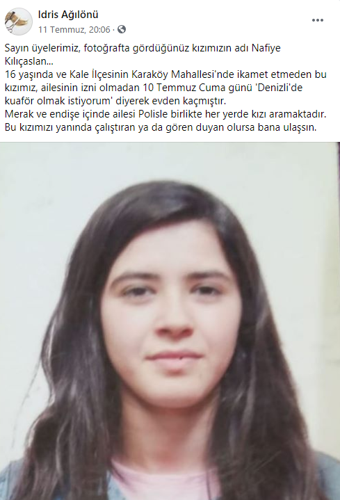 Denizli'de 'Beni aramayın' diye not bırakıp evden kaçtı kuaförler harekete geçti - Resim: 0