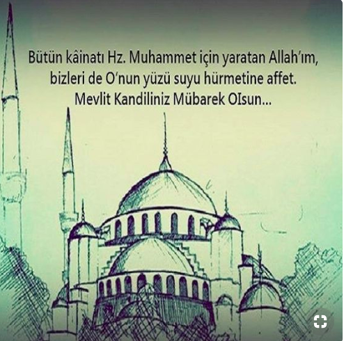 Mevlid Kandili mesajları kısa öz resimli 2019 kandil sözleri - Resim: 4