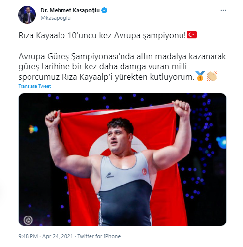 Rıza Kayaalp, 10'uncu kez Avrupa Şampiyonu oldu - Resim: 2