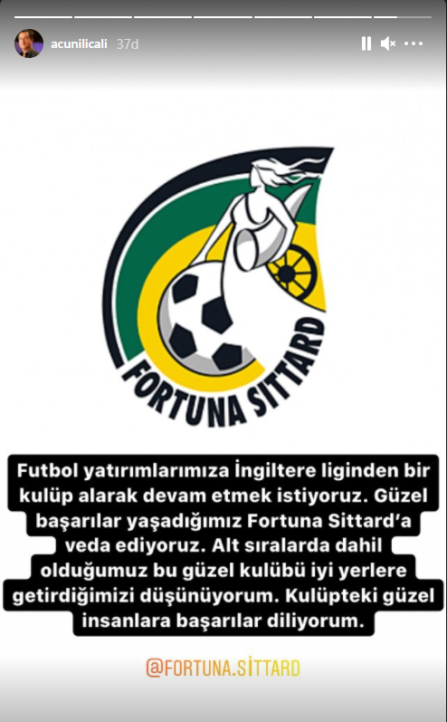 Acun Ilıcalı Fortuna Sittard yatırımlarını sonlandırdı: İngiltere'den kulüp almak istiyoruz - Resim: 0