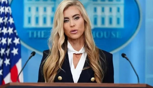 Canlı yayında dev gaf! Trump'ın sözcüsü "Başkanım yani kocam" dedi, salon buz kesti - Resim: 2