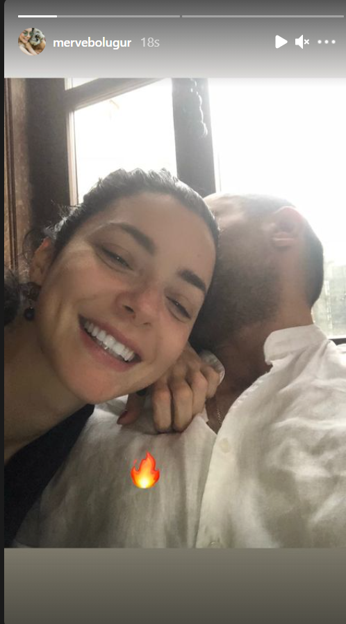 Merve Boluğur, gizemli aşkıyla sarmaş dolaş poz verdi! - Resim: 3