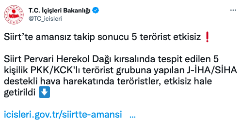 SİHA ile amansız takip! Siirt'te 5 PKK'lı terörist öldürüldü - Resim: 0