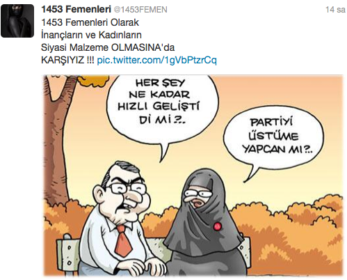 Femen'e karşı çarşaflı 1453 Femenler - Resim: 4