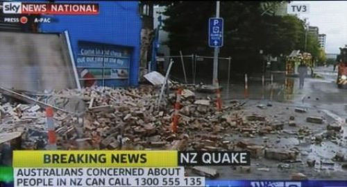 Depremin vurduğu Yeni Zellanda'dan ilk görüntüler - Resim: 1