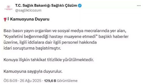 'Teşhirci' dedi, hastayı muayene etmedi! O doktorun skandal paylaşımı ortaya çıktı - Resim: 0