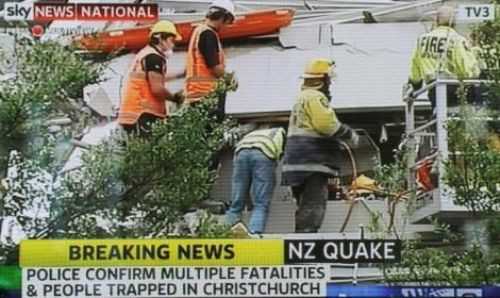 Depremin vurduğu Yeni Zellanda'dan ilk görüntüler - Resim: 2