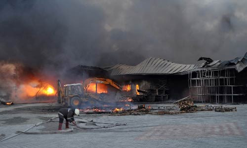 Paketleme fabrikası 1 saatte kül oldu - Resim: 1