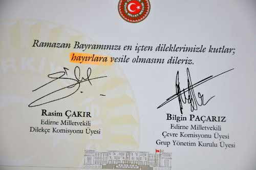 Bayram tebriğinde 'Hayır'a vurgu! - Resim: 2