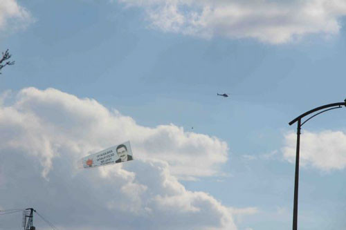 Ankara semalarında Melih Gökçek pankartı - Resim: 2