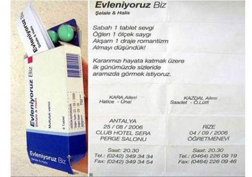 Yurdum insanından ilginç davetiyeler! - Resim: 4