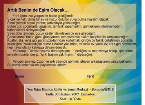 Yurdum insanından ilginç davetiyeler! - Resim: 1