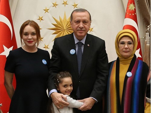 Cumhurbaşkanı Erdoğan, Lindsay Lohan'ı Kabul Etti - Resim: 1