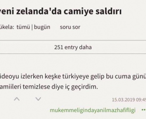 Cami saldırısını öven Ekşi Sözlük yazarına inceleme başlatıldı! - Resim: 0