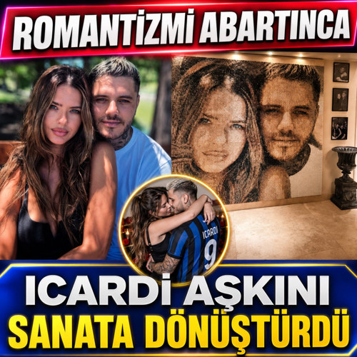 Mauro Icardi ve China Suarez'in romantizmi tavan yaptı! Çekilmiş karelerini duvara çizdirdi...